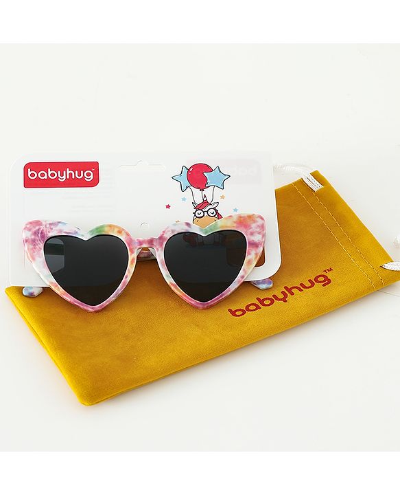 Babyhug Free Size Heart Shape Sunglasses - Green