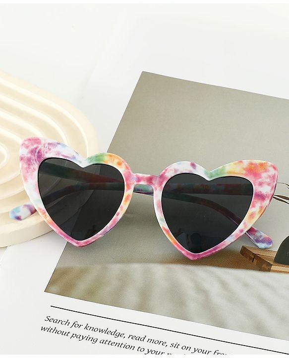 Babyhug Free Size Heart Shape Sunglasses - Green