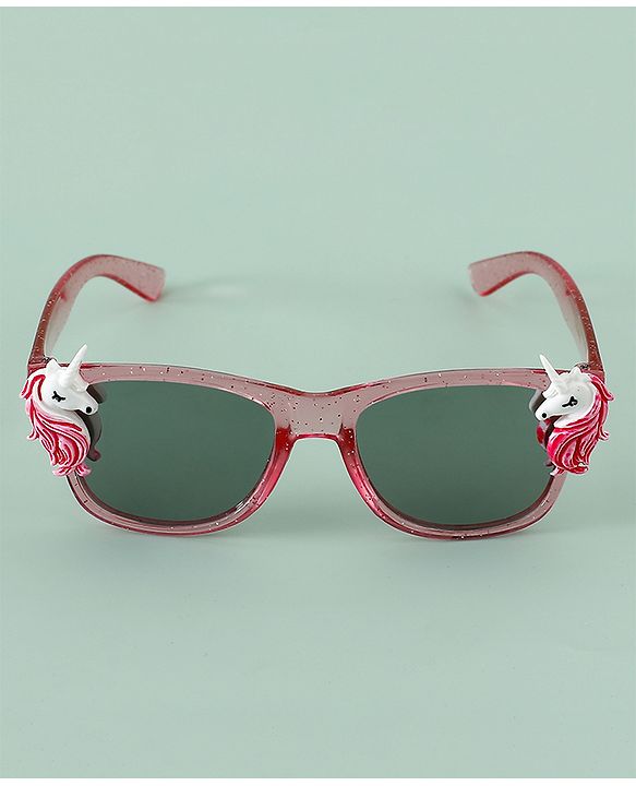 Babyhug Free Size Unicorn Applique Sunglasses - Fuchsia