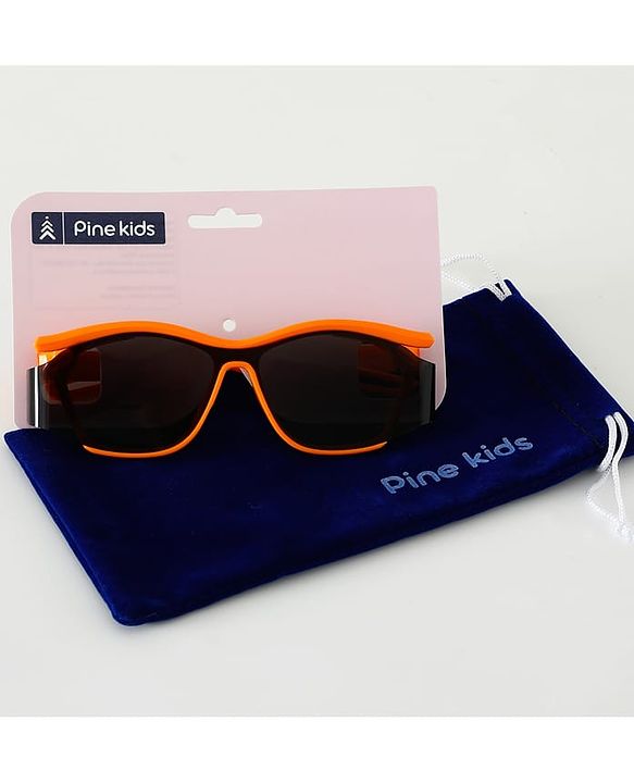 Pine Kids Sunglasses with Comfortable Nose Pad - Orange