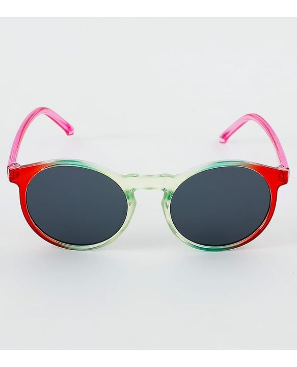 Pine Kids Sunglasses with Comfortable Nose Pad - Red & Green