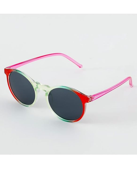 Pine Kids Sunglasses with Comfortable Nose Pad - Red & Green