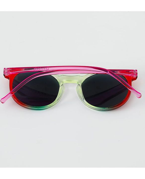 Pine Kids Sunglasses with Comfortable Nose Pad - Red & Green
