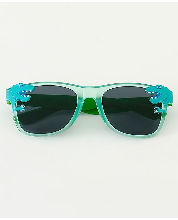 Babyhug Free Size Dino Applique Sunglasses - Green