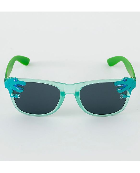 Babyhug Free Size Dino Applique Sunglasses - Green