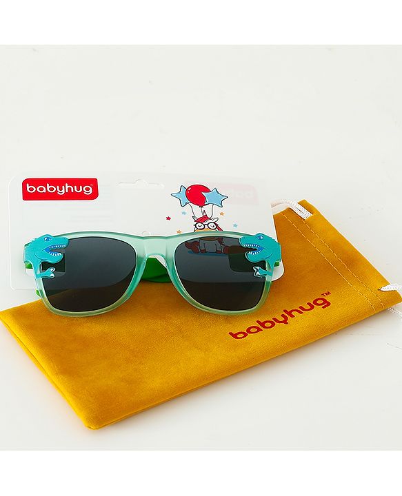 Babyhug Free Size Dino Applique Sunglasses - Green