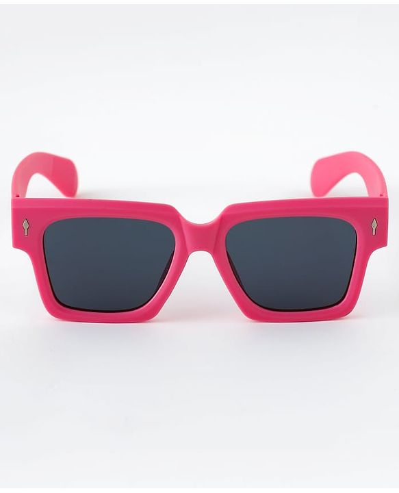 Pine Kids Free Size Sunglasses with Chunky Frame - Dark Pink