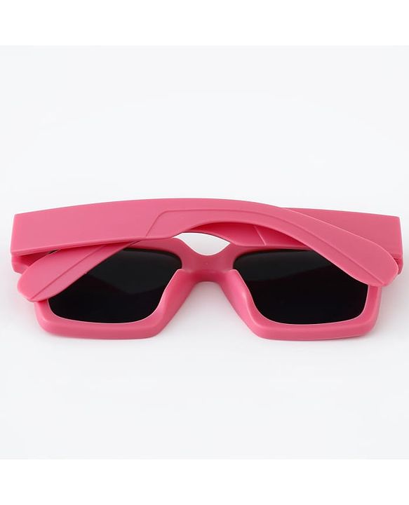 Pine Kids Free Size Sunglasses with Chunky Frame - Dark Pink