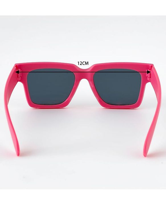 Pine Kids Free Size Sunglasses with Chunky Frame - Dark Pink