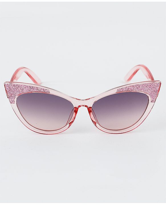 Pine Kids Cat Eye Sunglasses with Shimmer Detail - Baby Pink