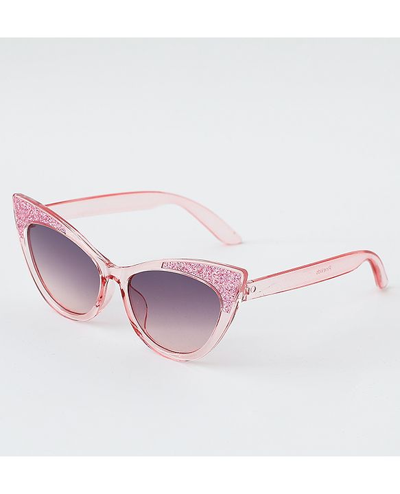 Pine Kids Cat Eye Sunglasses with Shimmer Detail - Baby Pink