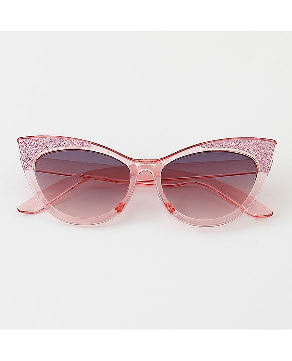 Pine Kids Cat Eye Sunglasses with Shimmer Detail - Baby Pink