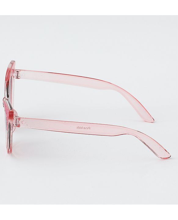 Pine Kids Cat Eye Sunglasses with Shimmer Detail - Baby Pink
