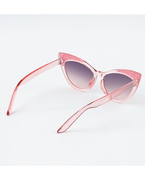 Pine Kids Cat Eye Sunglasses with Shimmer Detail - Baby Pink