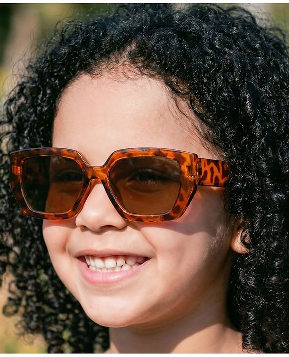 Pine Kids Full Rim Sunglasses - Brown