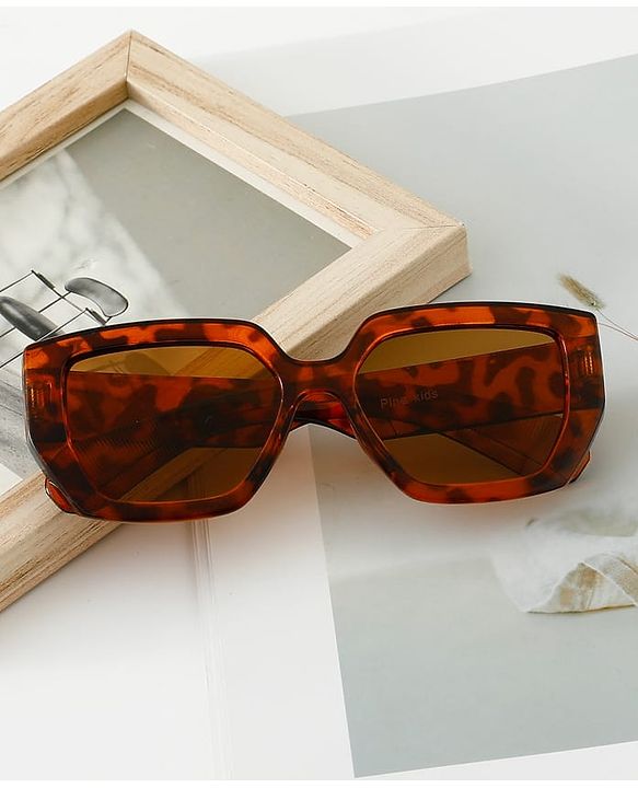 Pine Kids Full Rim Sunglasses - Brown