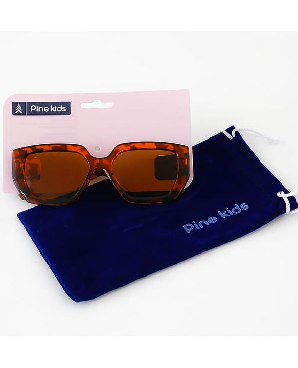 Pine Kids Full Rim Sunglasses - Brown