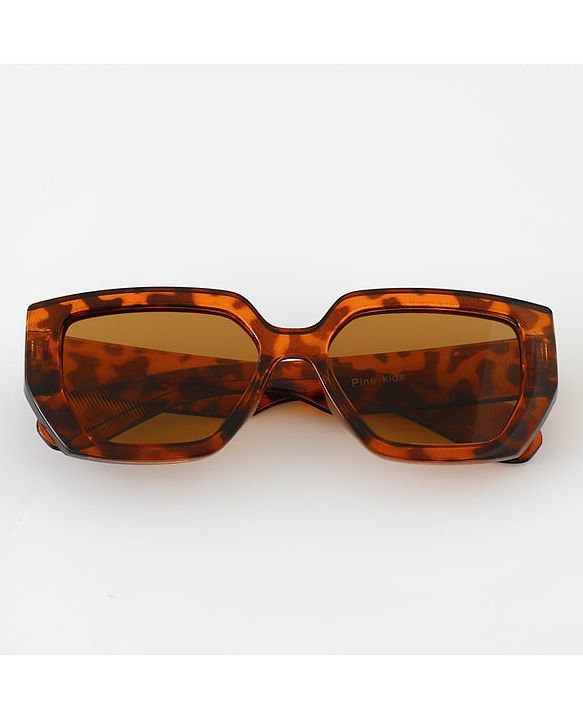 Pine Kids Full Rim Sunglasses - Brown