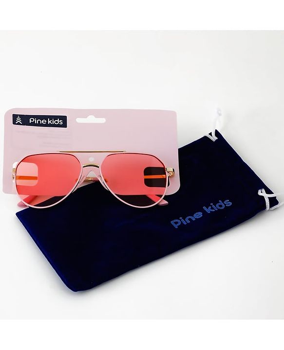 Pine Kids Aviator Sunglasses - Pink