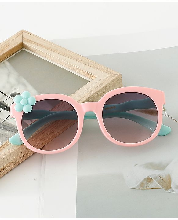 Babyhug Sunglasses With Floral Applique - Pink