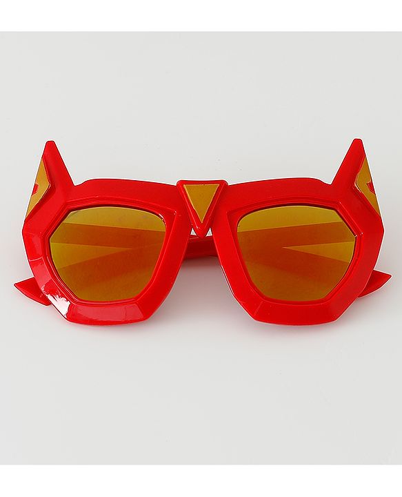 Babyhug Sunglasses With Bat Man Shape - Red