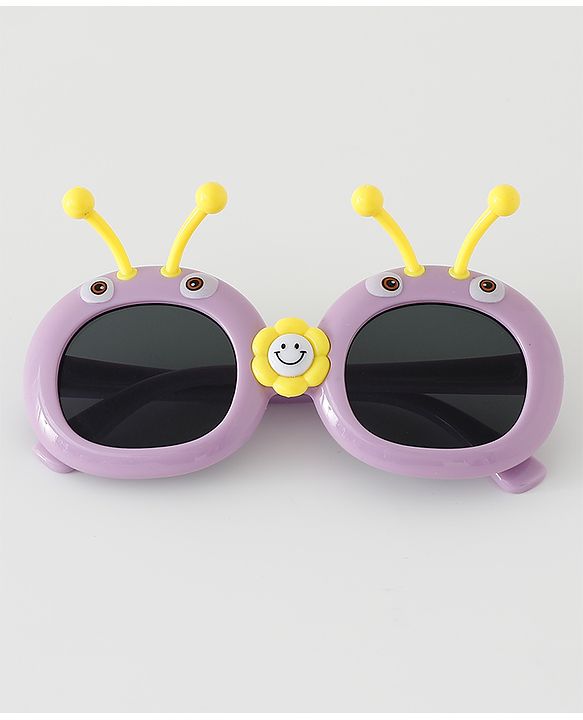 Babyhug Sunglasses with Honeybee Applique - Purple