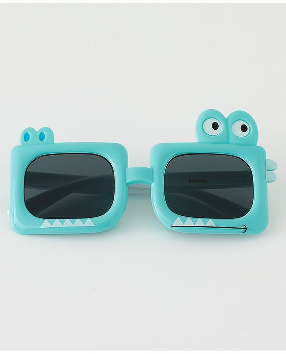 Babyhug Crocodile Shape Sunglasses - Sea Green