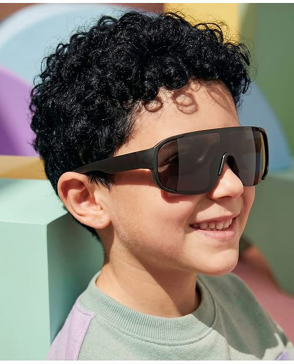 Pine Kids Sunglasses with Comfortable Nose Pad - Black