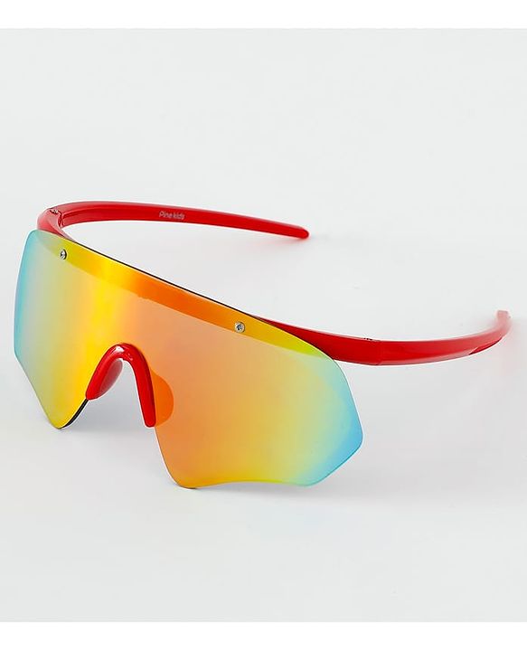 Pine Kids Sunglasses with Comfortable Nose Pad - Red