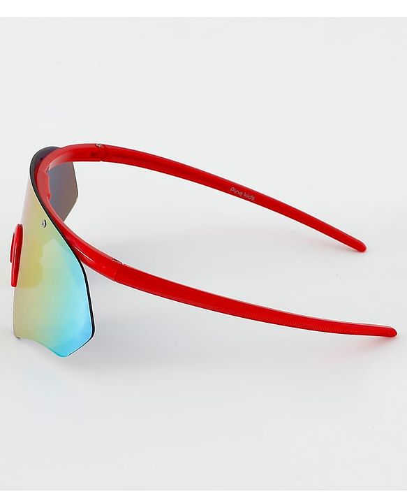 Pine Kids Sunglasses with Comfortable Nose Pad - Red