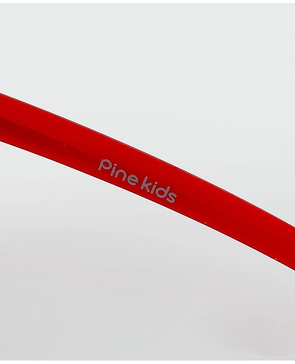 Pine Kids Sunglasses with Comfortable Nose Pad - Red