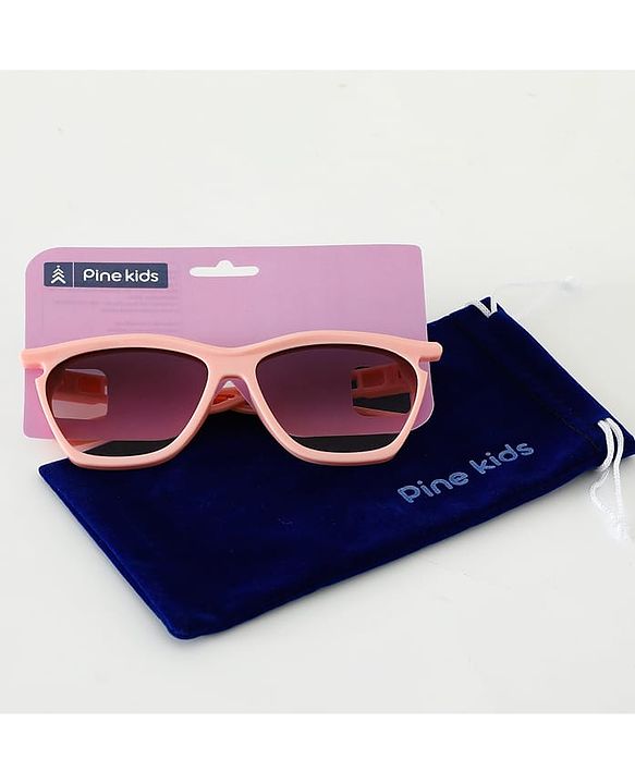 Pine Kids Sunglasses with Comfortable Nose Pad - Pink