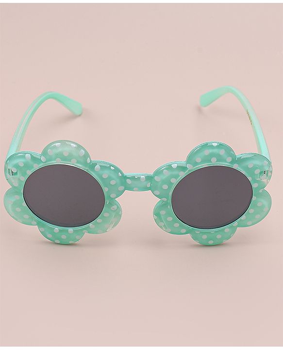 Babyhug Polka Dot Printed Sunglasses - Sea Green
