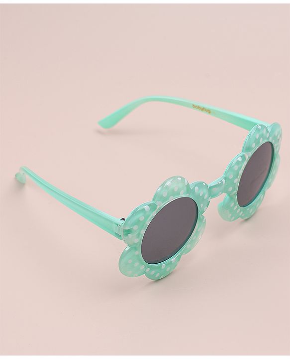 Babyhug Polka Dot Printed Sunglasses - Sea Green