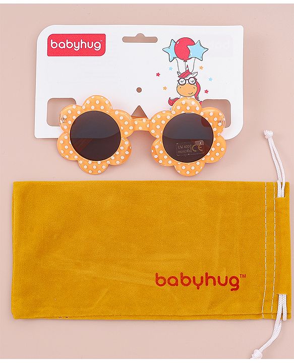 Babyhug Polka Dot Printed Sunglasses - Sea Green