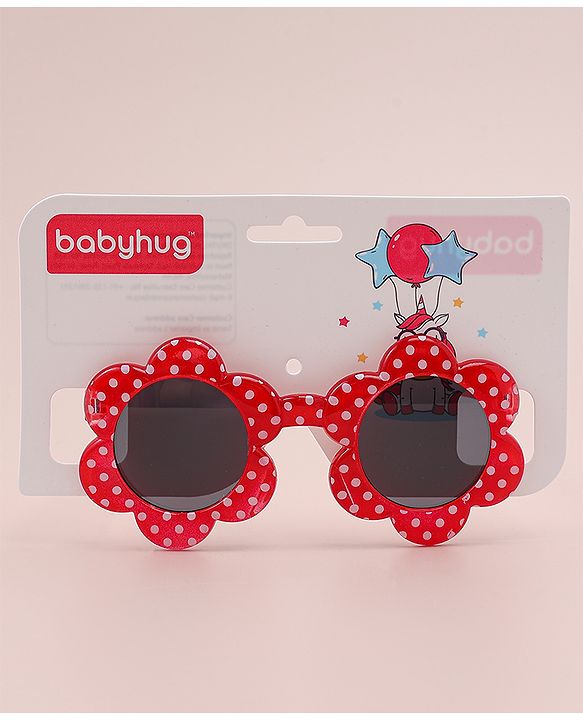 Babyhug Polka Dot Printed Sunglasses - Sea Green