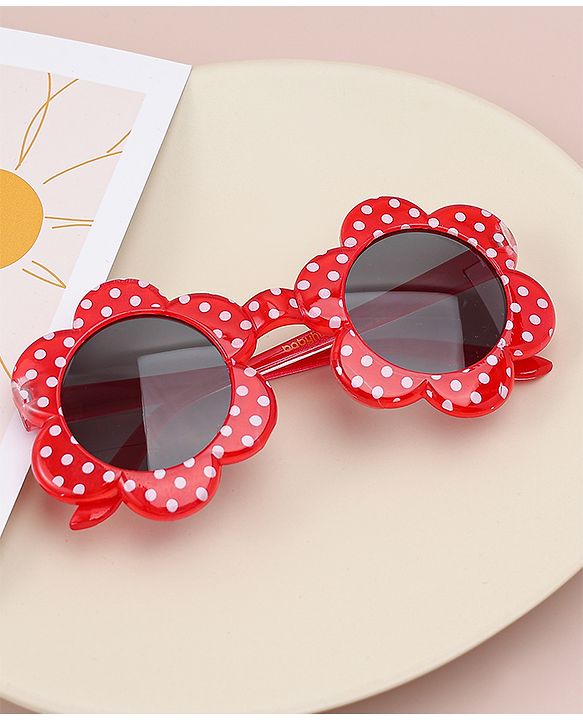 Babyhug Polka Dot Printed Sunglasses - Sea Green