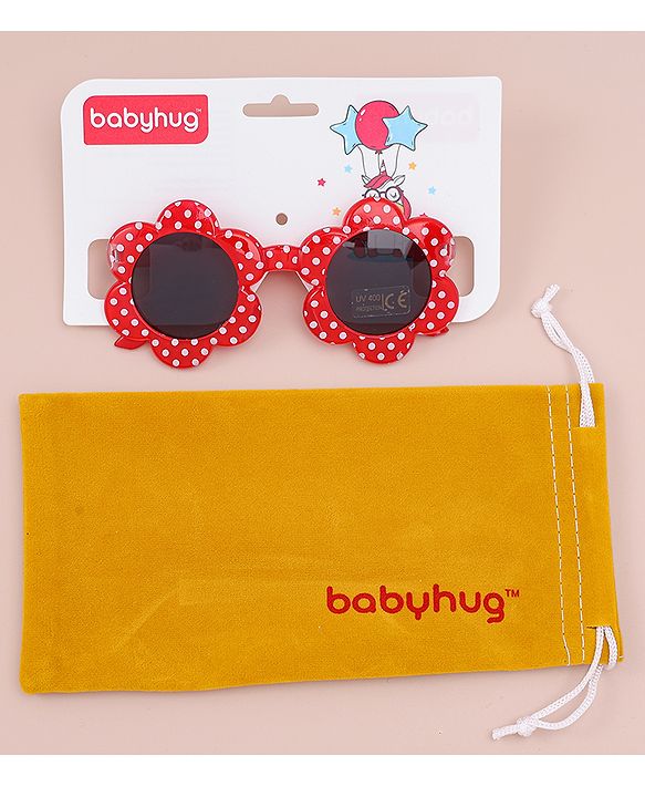 Babyhug Polka Dot Printed Sunglasses - Sea Green