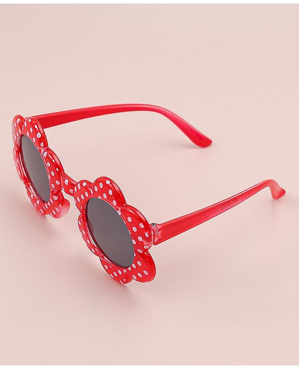 Babyhug Polka Dot Printed Sunglasses - Sea Green