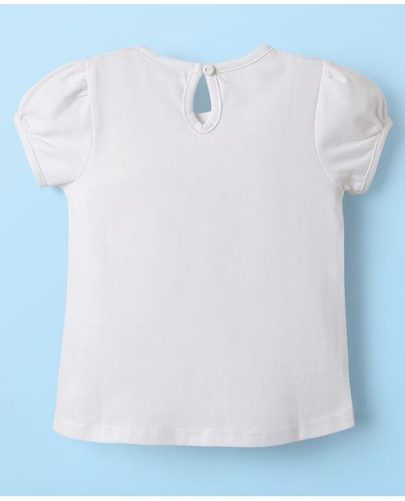Babyhug 100% Cotton Knit T-Shirts with Text Heart Print & Patch Detailing Pack of 3 - Red Pink & White