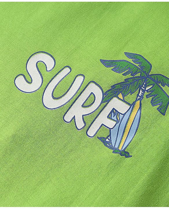 Babyhug Single Jersey Knit Sleeveless Tank T-Shirt & Shorts Set with Beach Theme Print - Navy Blue & Lime Green