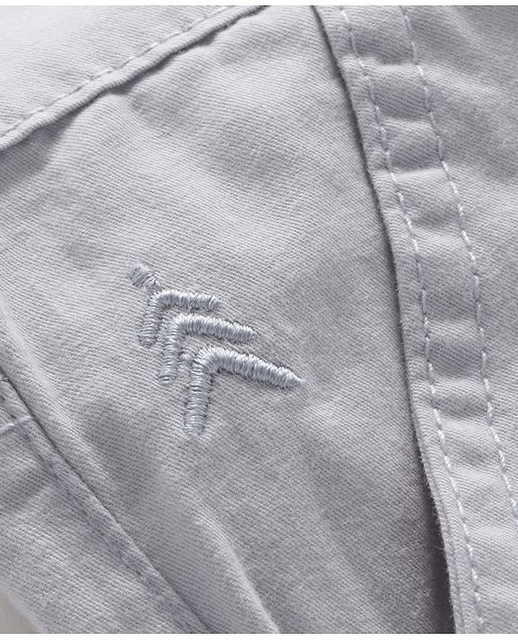 Pine Kids Cotton Elastane Woven Full Length Solid Color Trousers - Beige