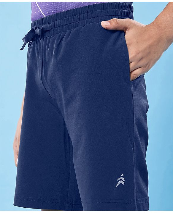 Pine Active Ultra Light Woven  Above Knee Length Solid Color Performance Shorts - Black
