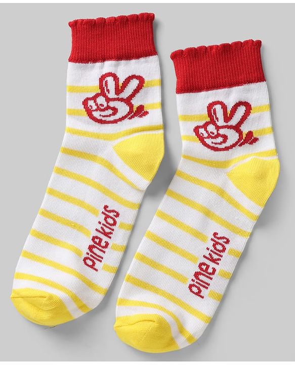Pine Kids Knit Ankle Length Striped Socks Pack of 5 (Color May Vary)