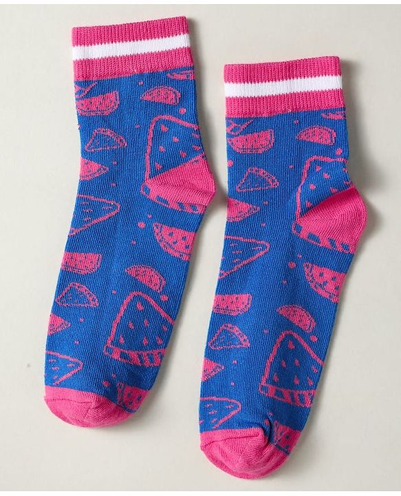 Pine Kids Knit Ankle Length Silvadur Antimicrobial Socks with Polka Dots Design Pack of 3 - Pink Light Green & Blue