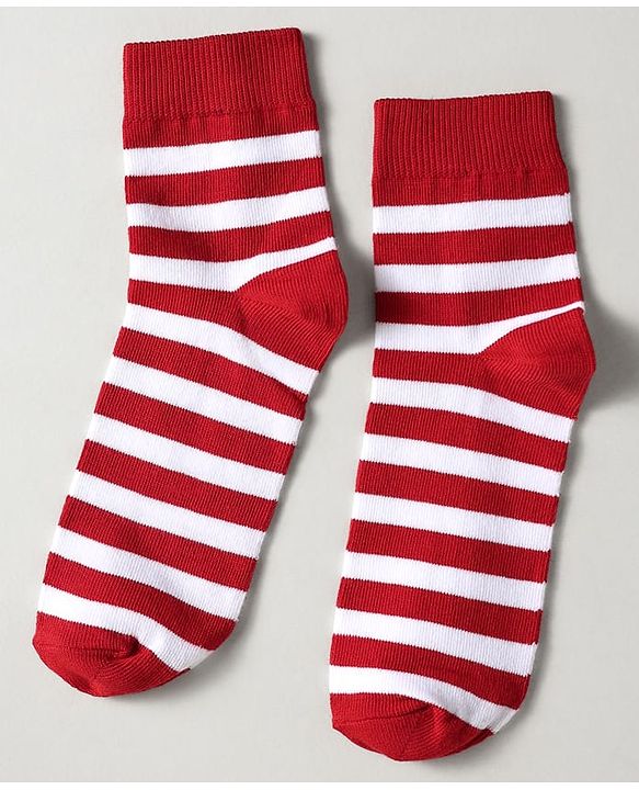 Pine Kids Knit Ankle Length Silvadur Antimicrobial Socks with Strips & Heart Design Pack of 3 - Red & Pink