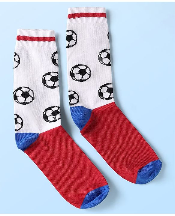 Pine Kids Cotton Knit Ankle Length Socks With Sports Theme Design Pack Of 3 ( Colour May Vary )