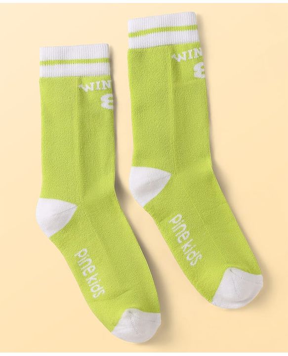 Pine Kids Cotton Knit Ankle Length Designed Socks Pack of 3 (Color May Vary)