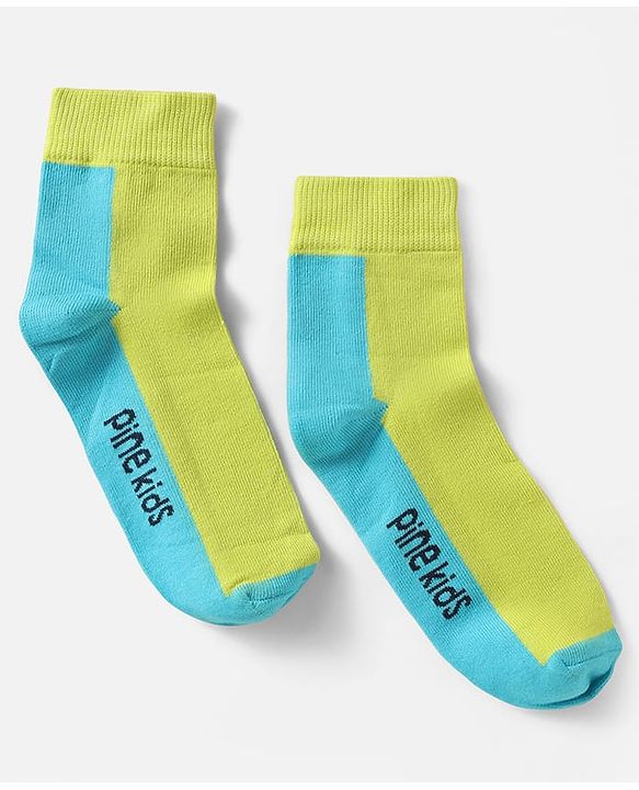 Pine Kids Knit Ankle Length Silvadur Antimicrobial Socks with Design Pack of 5 - Multicolor