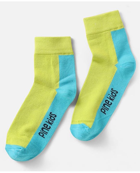 Pine Kids Knit Ankle Length Silvadur Antimicrobial Socks with Design Pack of 5 - Multicolor